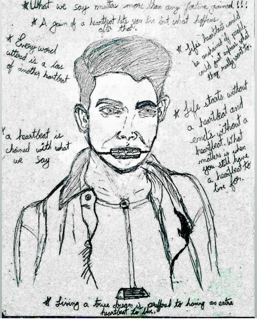 Portrait, annotated